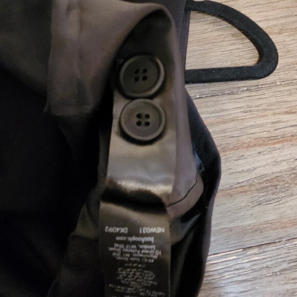 Nasty Gal Essentials Tailored Waistcoat NWOT Black Size 4 - Picture 8 of 10